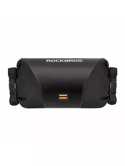 Rockbros Bikepacking Kormánytáska, Feltekerhető Kerékpár Csőtáska, Fekete 30990009001
