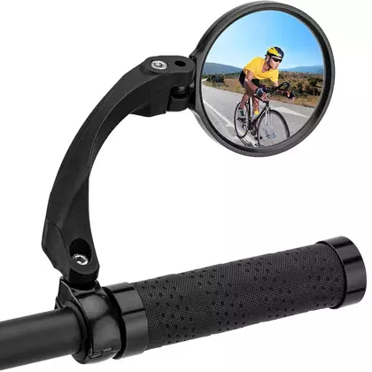 Rockbros biciklitükör kormányrögzítővel, jobb, fekete 26210001004