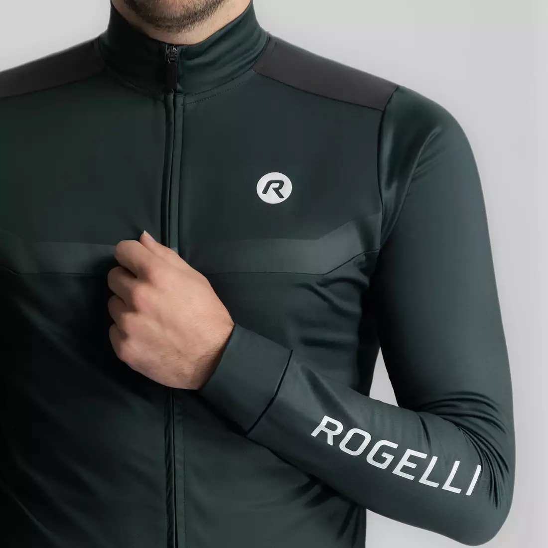 Rogelli MONO kerékpáros pulóver, sötétkék