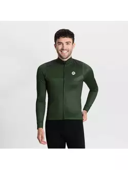 Rogelli MONO kerékpáros pulóver zöld