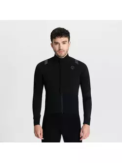 Rogelli kerékpáros kabát, téli DISTANCE, fekete