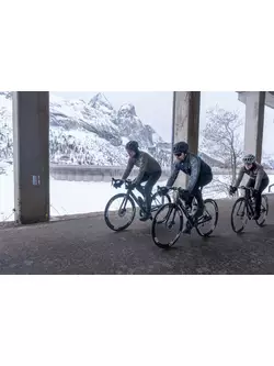 Rogelli kerékpáros kabát, téli FREEZE, szürke