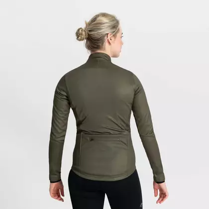 Rogelli női téli kerékpáros kabát CORE zöld