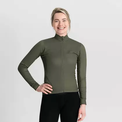 Rogelli női kerékpáros pulóver CORE zöld