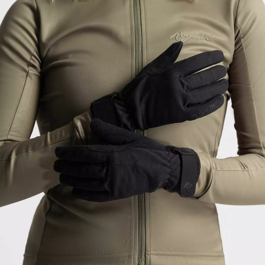 Rogelli női téli kerékpáros kesztyűk CORE II, fekete