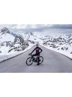 Rogelli női téli membrán kerékpáros kabát IMPRESS II, bordó