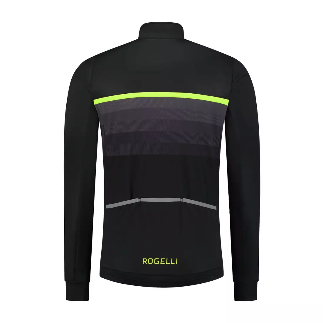 Rogelli téli kerékpáros kabát HERO II fekete-fluor