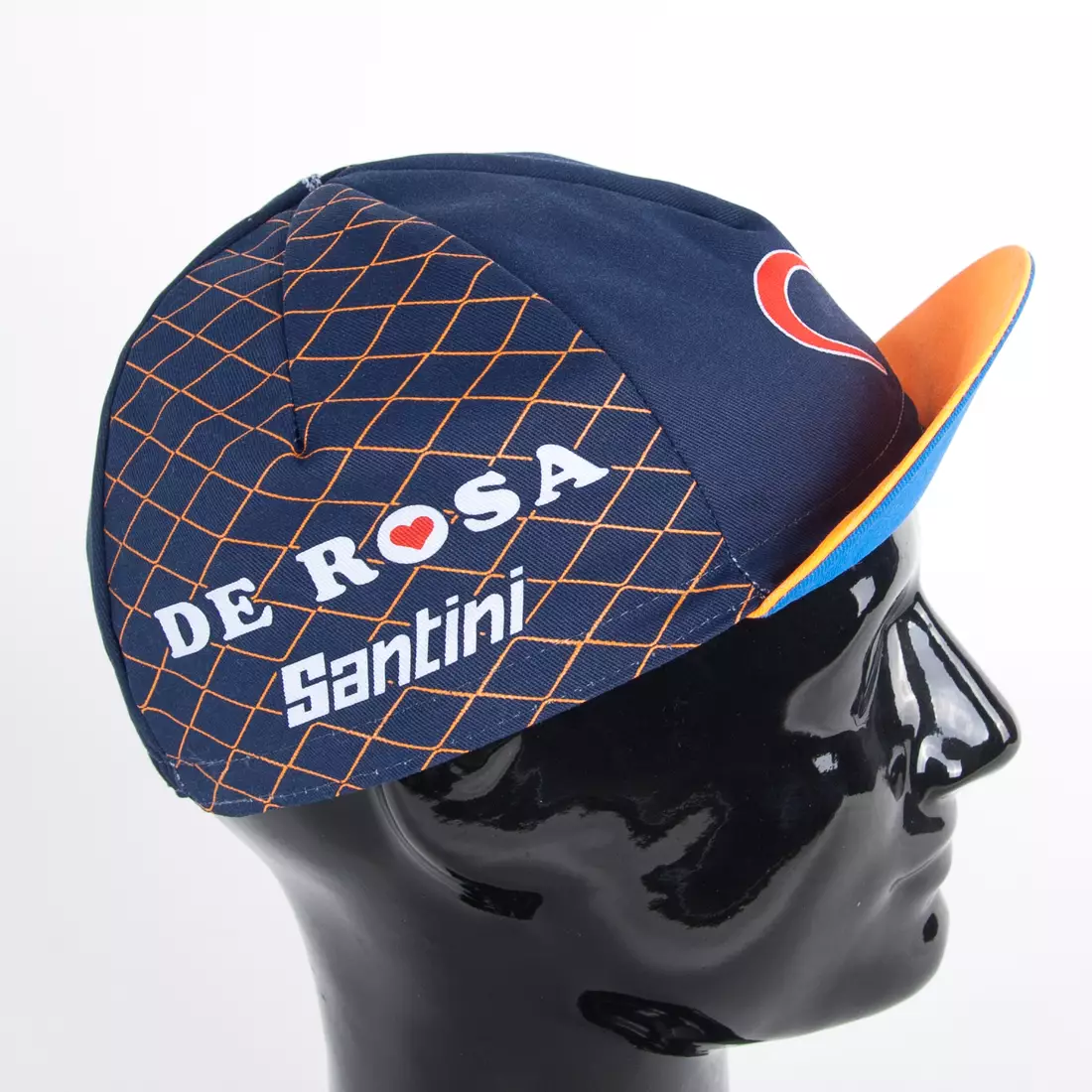 Apis Profi kerékpáros sapka DE ROSA SANTINI narancssárga visor v1