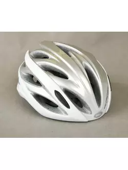 BELL OVERDRIVE kerékpáros sisak, ezüst és fehér
