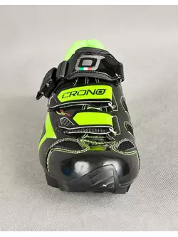 CRONO TRACK - MTB kerékpáros cipő - szín: fekete és zöld