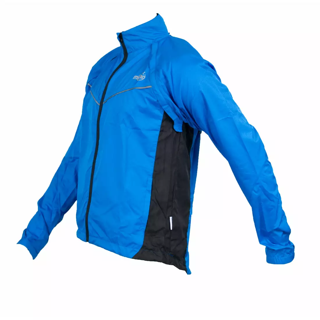 MikeSPORT SWORD - kerékpáros kabát, levehető ujjú, szín: fekete és kék