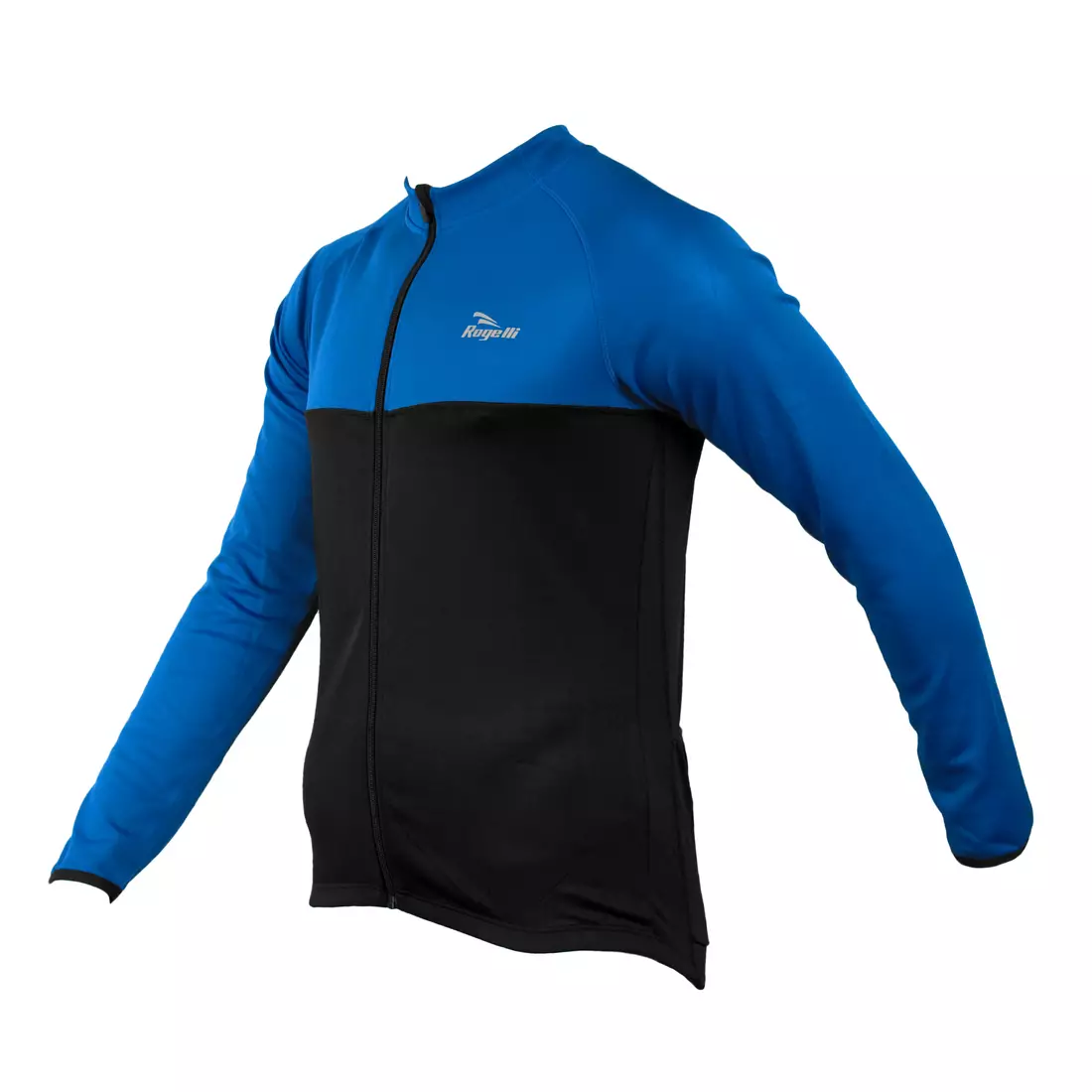 ROGELLI CALUSO - enyhén szigetelt kerékpáros pulóver, színe: fekete és kék