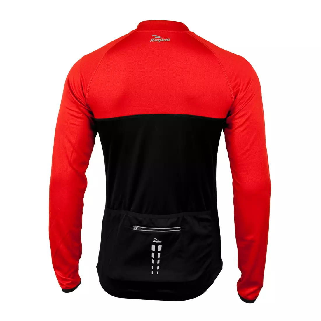 ROGELLI CALUSO - enyhén szigetelt kerékpáros pulóver, színe: fekete és piros