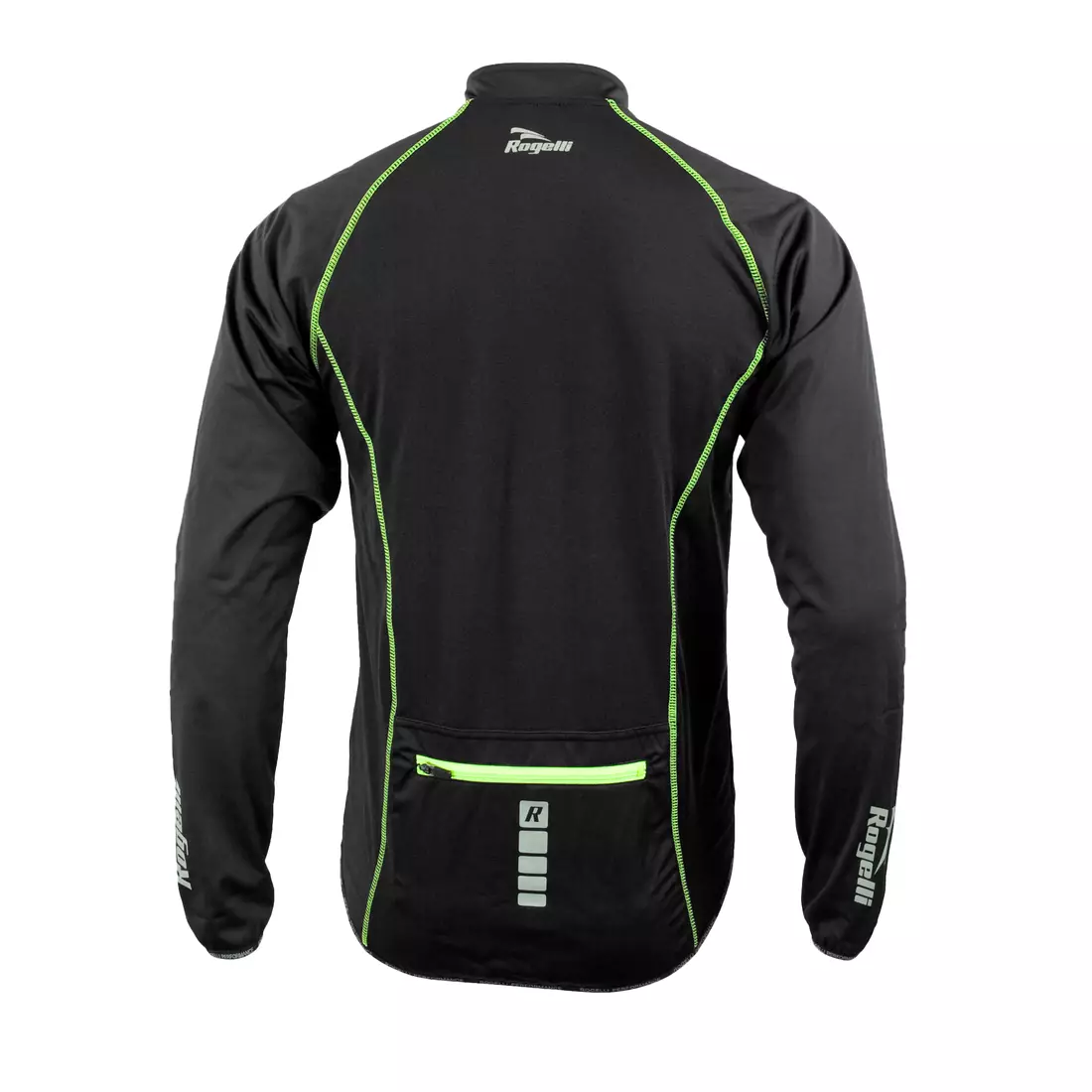 ROGELLI PESARO - férfi Softshell kerékpáros kabát, szín: Fekete-fluor