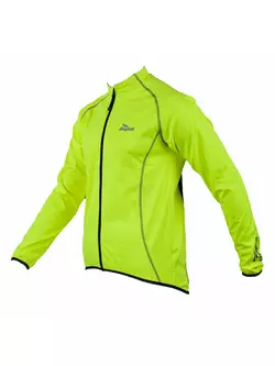 ROGELLI PESARO - férfi Softshell kerékpáros kabát, szín: Fluor