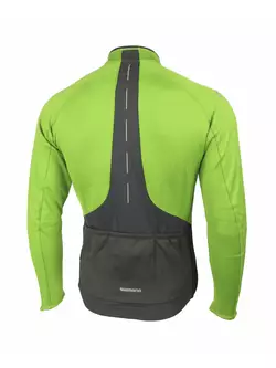 SHIMANO - ECWJSPWLC12 Performance Winter Jersey - férfi kerékpáros pulóver, szín: zöld