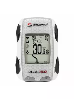 SIGMA SPORT ROX 10.0 GPS BASIC - kerékpáros komputer. fehér szín
