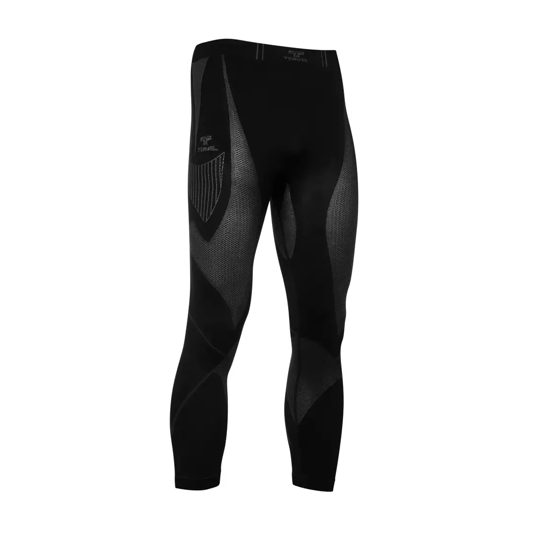 TERVEL OPTILINE MOD-02 - férfi thermo leggings, színe: fekete és szürke