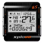 XPLOVA - E5 GPS - kerékpáros számítógép - vezeték nélküli. fekete szín