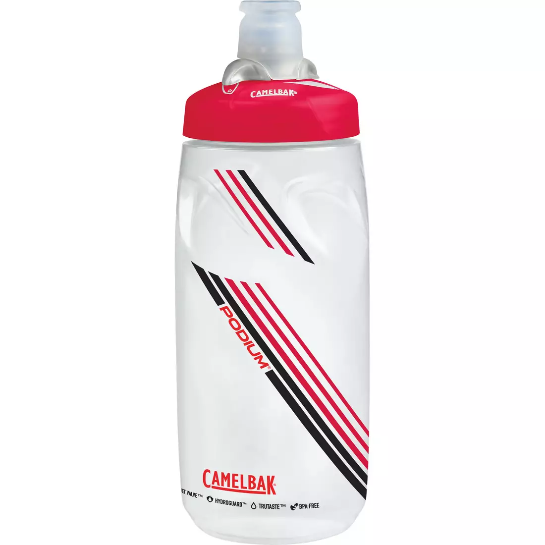 Camelbak SS17 Podium kerékpáros vizes palack 21oz / 620 ml Clear Red