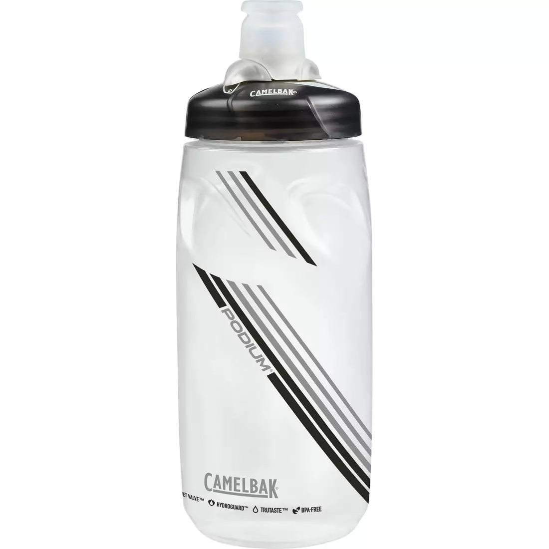 Camelbak SS18 Podium kerékpáros vizes palack 21oz / 620 ml Clear Carbon