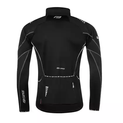 FORCE könnyű kerékpáros kabát X70 membránból, fekete 89990
