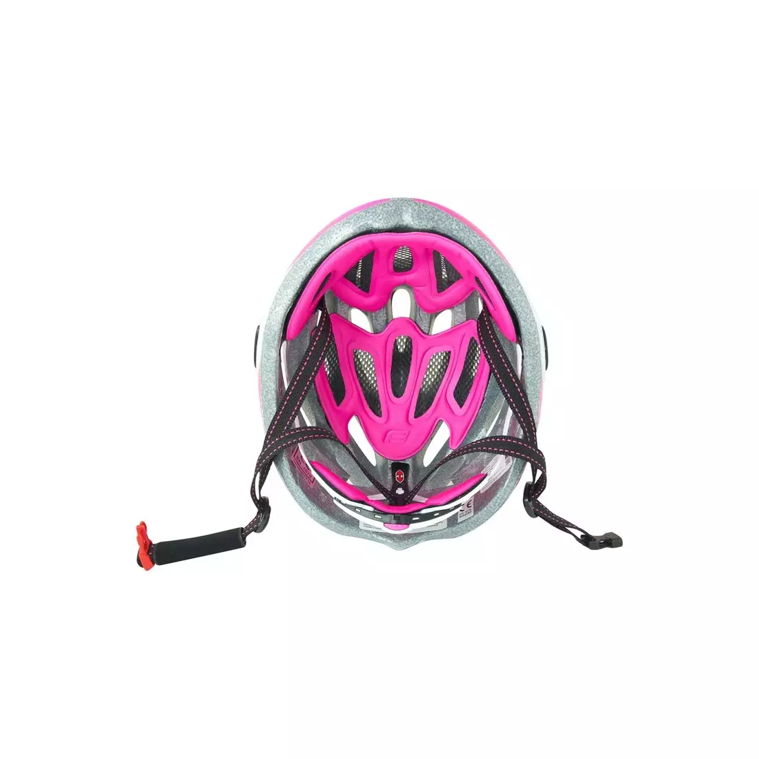 FORCE női kerékpáros sisak, fekete és rózsaszín 902616