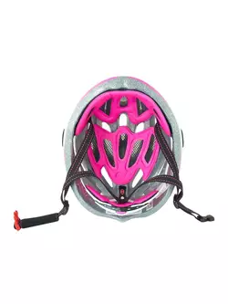 FORCE női kerékpáros sisak, fekete és rózsaszín 902616