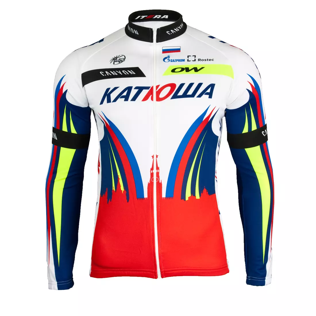 KATUSHA 2015-ös kerékpáros pulóver