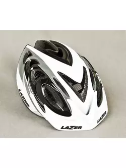 LAZER - 2X3M MTB kerékpáros sisak, színe: szürke fehér fekete