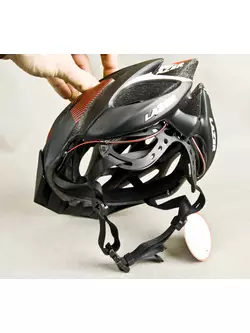 LAZER ROX kerékpáros sisak fekete és piros