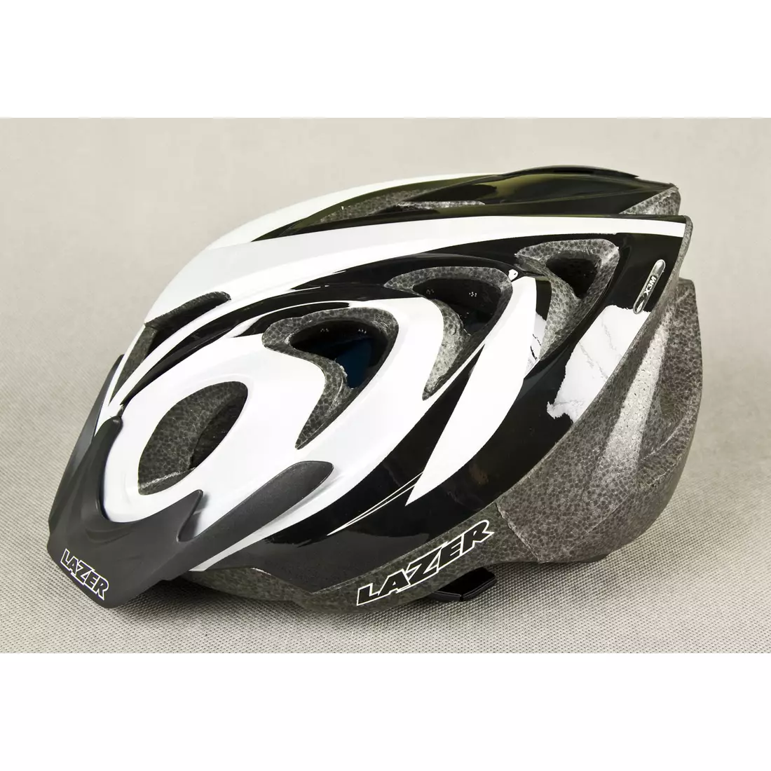 LAZER X3M MTB kerékpáros sisak, fekete és ezüst