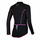 ROGELLI BENICE női kerékpáros pulóver 010.003 fekete-rózsaszín