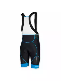 ROGELLI BIKE 002.449 PORENA férfi kerékpáros rövidnadrág, nadrágtartó, színe: fekete-kék