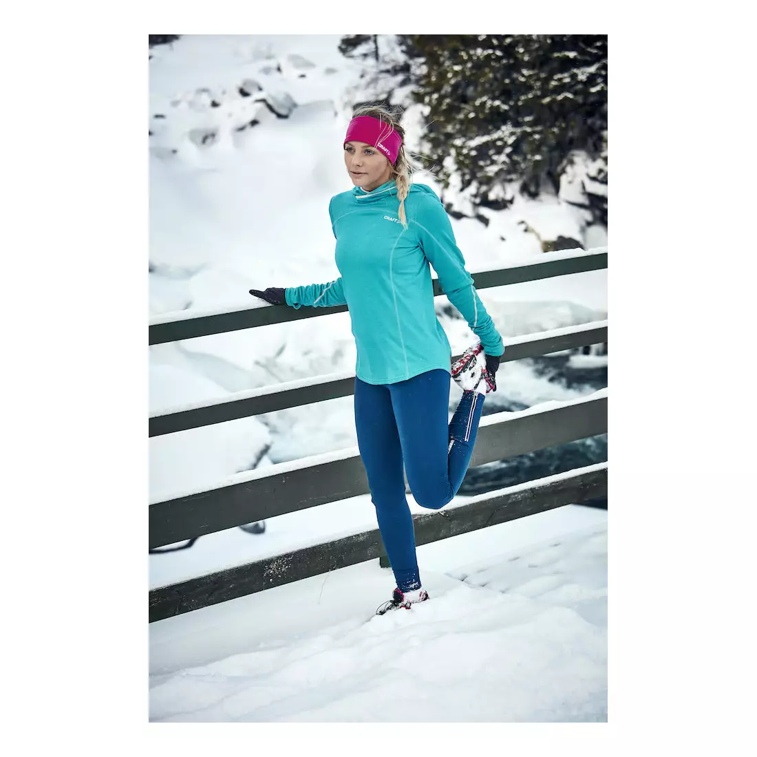 CRAFT DELIGHT női téli meleg futónadrág 1903612-9999