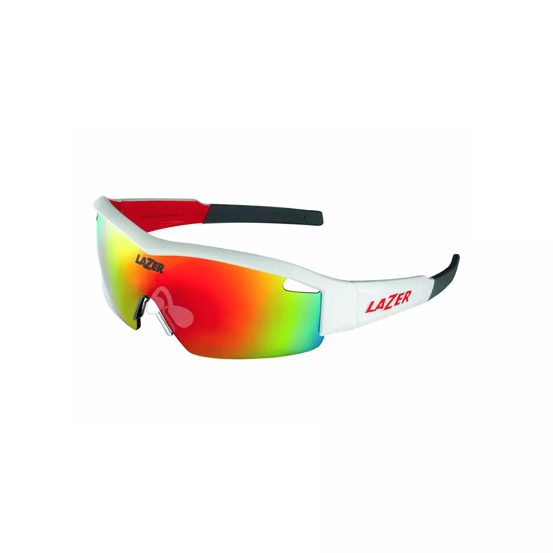 Cserélhető lencsés szemüveg LAZER SOLID STATE1 Lotto matt fehér (füstfekete piros REVO. sárga-kék tükör. átlátszó) LZR-OKL-ELADVA-LOMW
