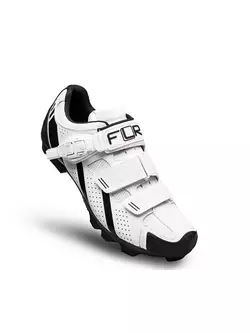 FLR F-65 MTB kerékpáros cipő, fehér