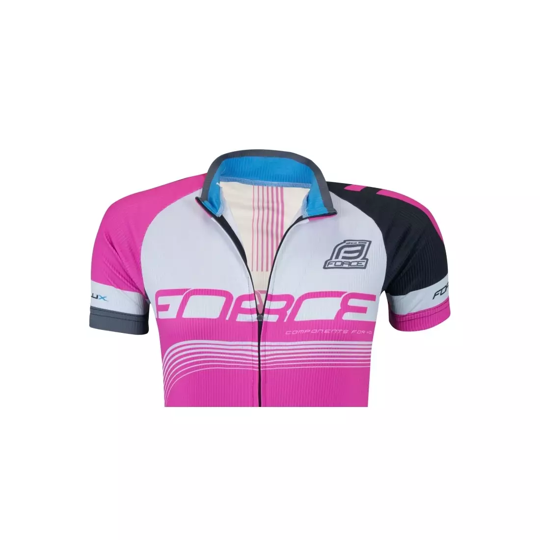 FORCE LUX női kerékpáros mez 900132, szín: rózsaszín