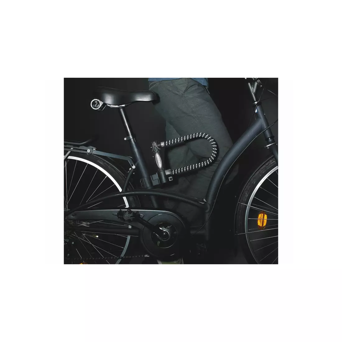 MASTERLOCK 8195LW U-LOCK kerékpárzár 13mm 110mm 280mm Gumi borítású KULCS fényvisszaverő fekete MRL-8195EURDPROLWREF SS16