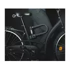 MASTERLOCK 8195LW U-LOCK kerékpárzár 13mm 110mm 280mm Gumi borítású KULCS fényvisszaverő fekete MRL-8195EURDPROLWREF SS16