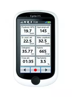 MIO CYCLO 315 GPS kerékpáros navigáció térképekkel