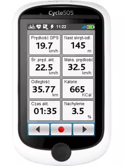 MIO CYCLO 505 HC GPS kerékpáros navigáció térképekkel