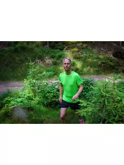 ROGELLI RUN PROMOTION férfi rövid ujjú sporting, fluor-zöld