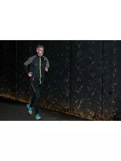 ROGELLI RUN STANTON 800.803 - férfi esőálló futókabát, szín: fekete-fluor