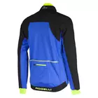 ROGELLI TRABIA téli kerékpáros kabát Softshell, fekete-kék-fluor 003.115