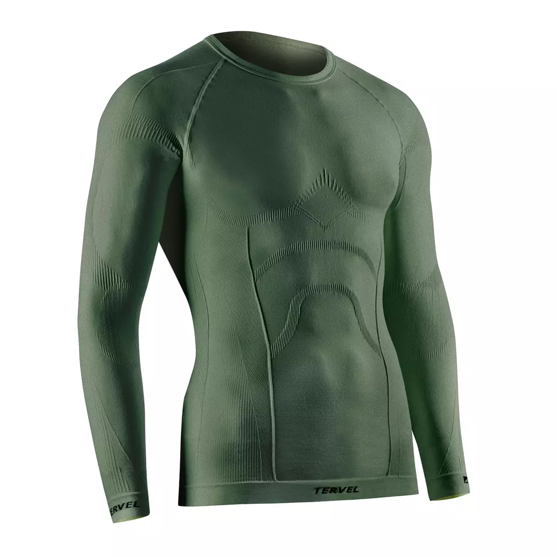 TERVEL COMFORTLINE 1002 - férfi termikus póló, hosszú ujjú, szín: Military (zöld)