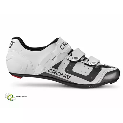 CRONO CR3 nylon - országúti kerékpáros cipő, fehérek