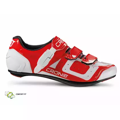 CRONO CR3 nylon - országúti kerékpáros cipő, piros