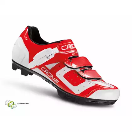 CRONO CX3 nylon - MTB kerékpáros cipő, piros