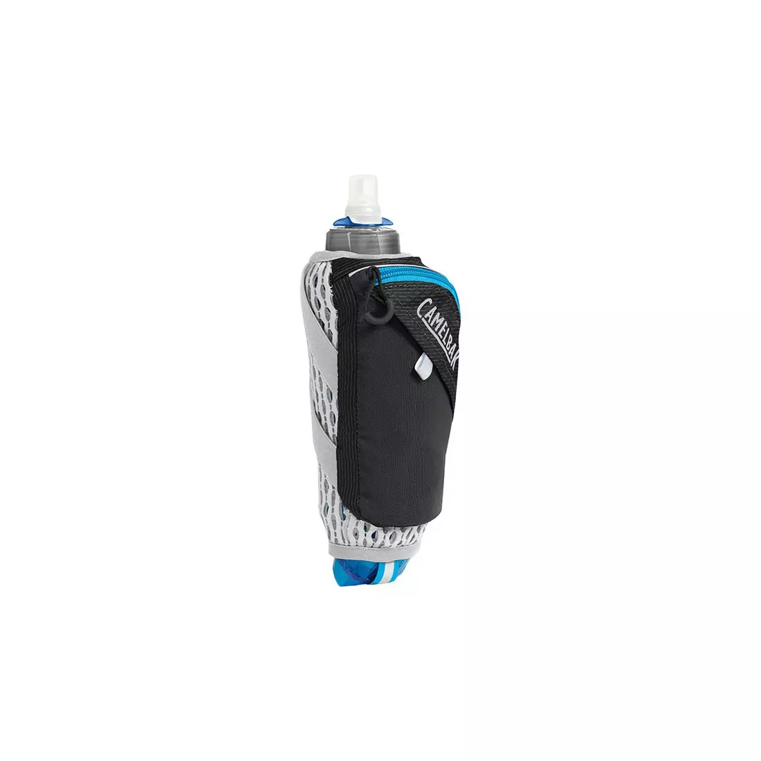 Camelbak termálvizes palack futó fogantyúval Ultra Handheld Chill 0.5L Quick Stow Flask Black/Atomic Blue